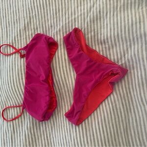 Billabong Reversible Pink Bikini Set (size m)